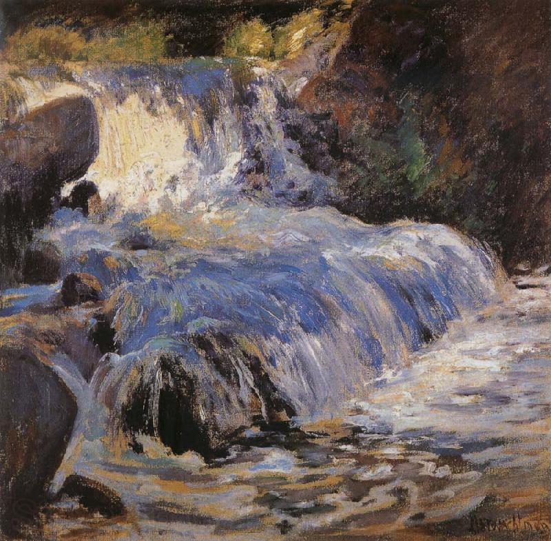 John Henry Twachtman THe Waterfall France oil painting art
